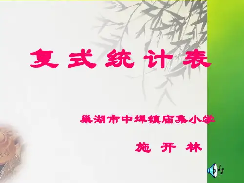 苏教版数学五上6.2《复式统计图》ppt课件(1)