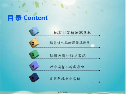辐射知识及辐射预防介绍(共13张PPT)