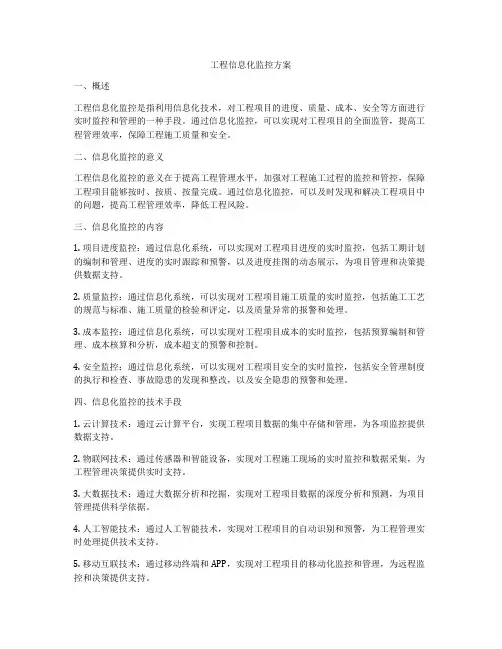 工程信息化监控方案