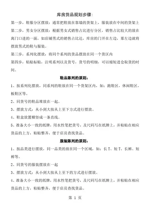 仓库收银台陈列标准