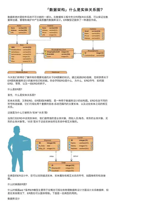 「数据架构」什么是实体关系图？