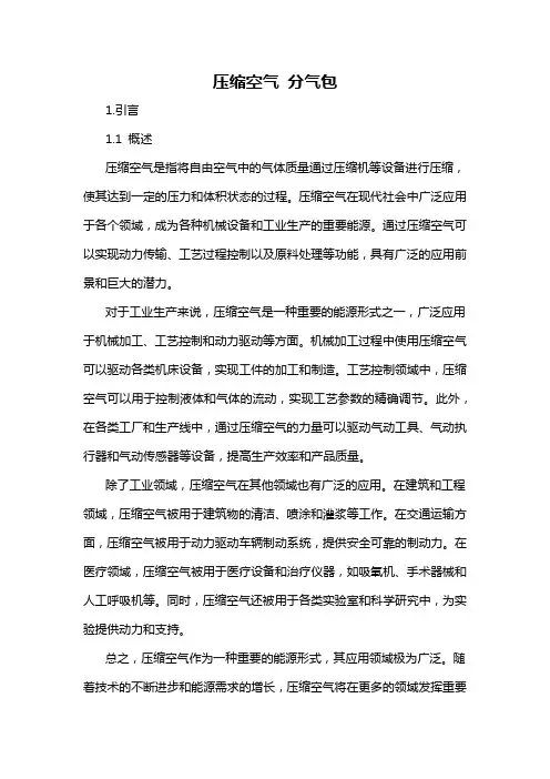 压缩空气 分气包