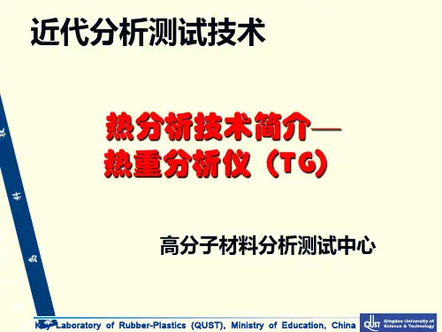 热重分析技术简介—TG