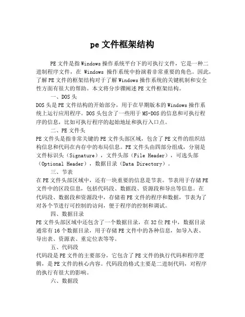 pe文件框架结构
