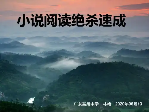 高考小说鉴赏绝杀速成(2020年最新最全精校版)