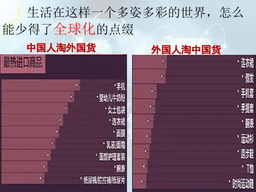 第十一课第一框面对经济全球化课件2021-2022学年人教版高中政治必修一