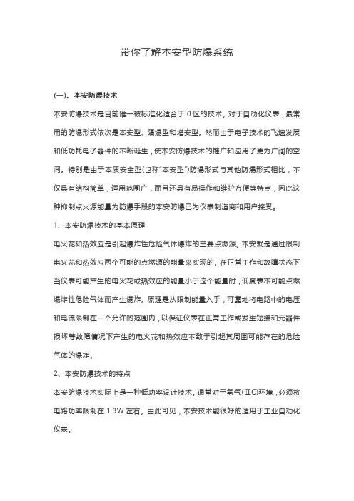 带你了解本安型防爆系统