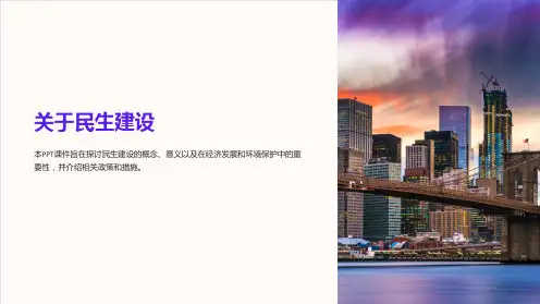 《关于民生建设》课件