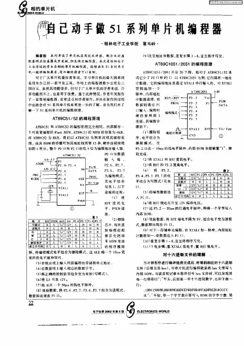 自己动手做51系列单片机编程器