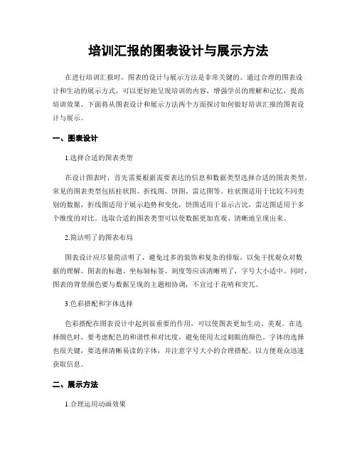 培训汇报的图表设计与展示方法