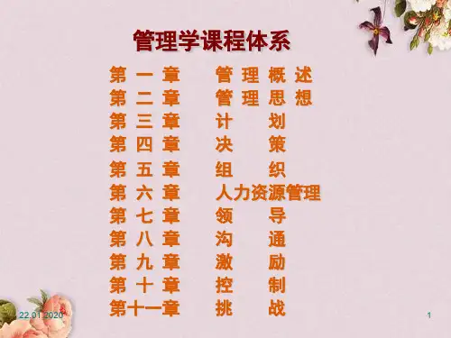 现代管理学知识概述(ppt 61页)
