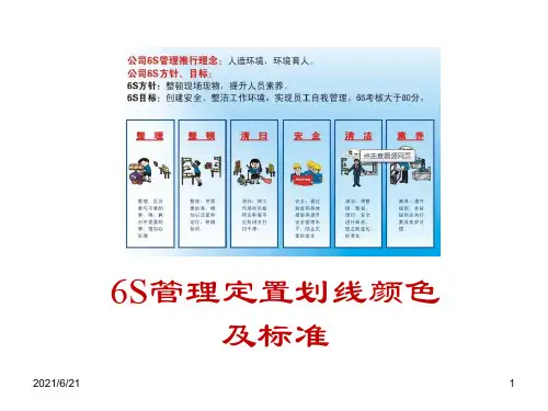 6S管理定置划线颜色及标准