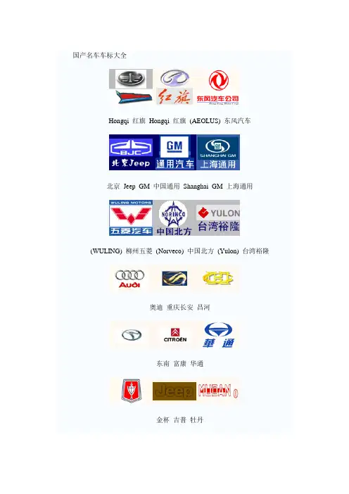世界各国名车标志大全(附由来)