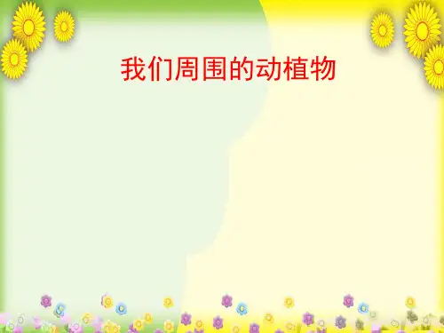 (青岛版)小学科学三上《 我们身边的动植物》PPT课件(同课异构) (1)