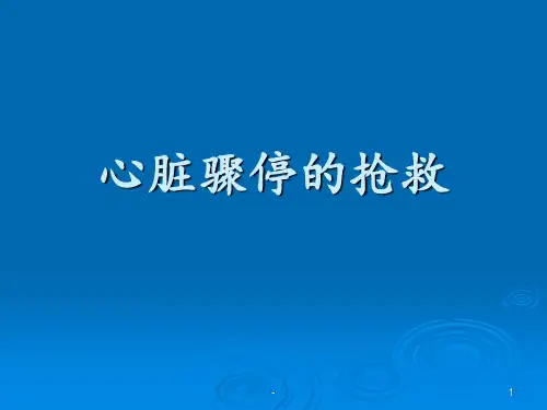 心脏骤停的抢救处理ppt课件