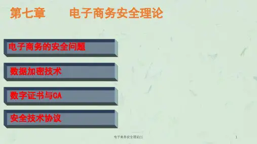 电子商务安全理论(1)课件