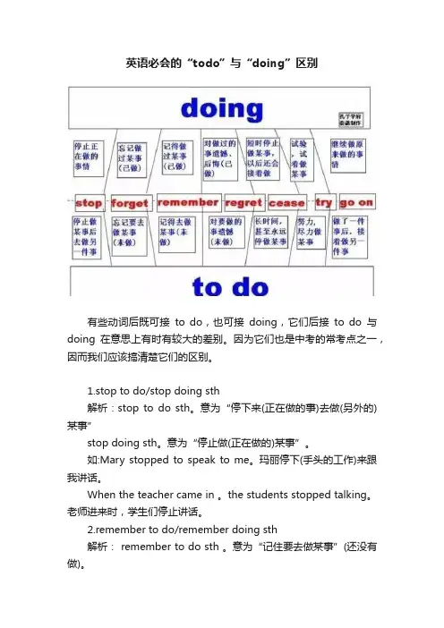 英语必会的“todo”与“doing”区别