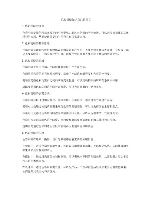 色彩明暗知识点总结图文