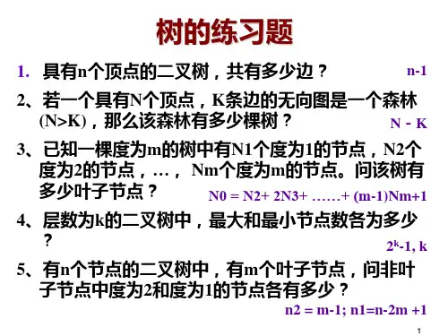 《数据结构与算法设计》树-习题