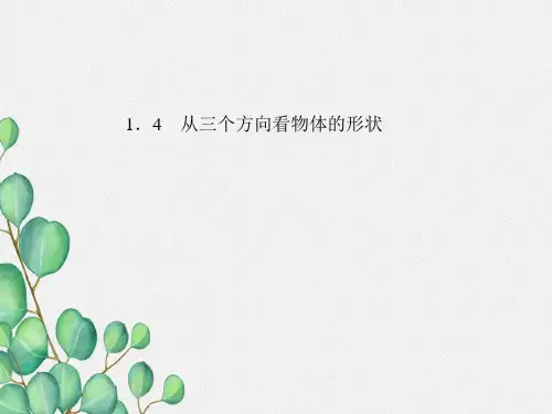 《从三个方向看物体的形状》PPT课件 (公开课)2022年北师大版 (1)