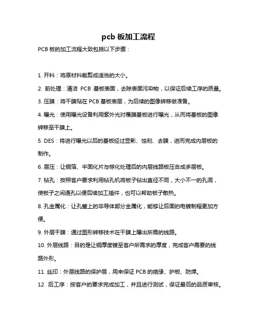 pcb板加工流程