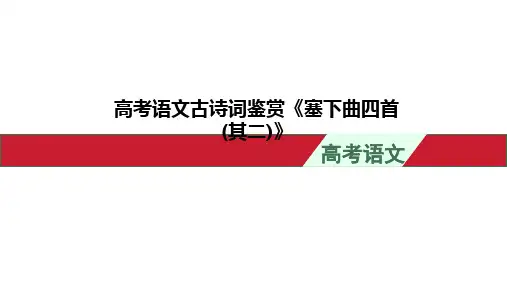高考语文古诗词鉴赏《塞下曲四首(其二)》