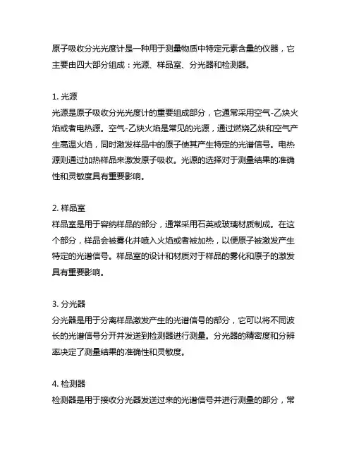 原子吸收分光光度计的四大部分