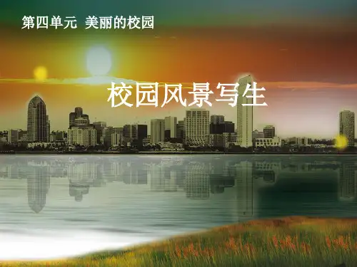 初中美术校园风景写生分享资料