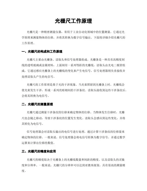 光栅尺工作原理