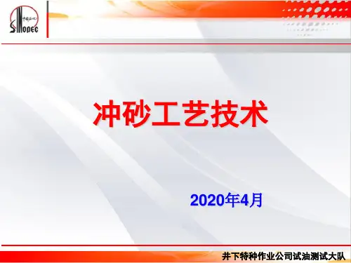 井下作业冲砂工艺技术
