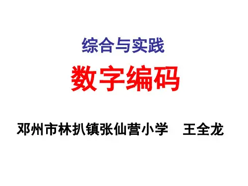 三年级上册数学课件- 数字编码 ︳人教新课标(2014秋) (共11张PPT)