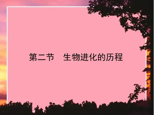 人教版生物八年级下册第三章生物的进化第2节《生物进化的历程》演示课件