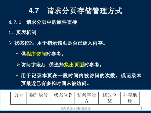 操作系统os04存储管理课件