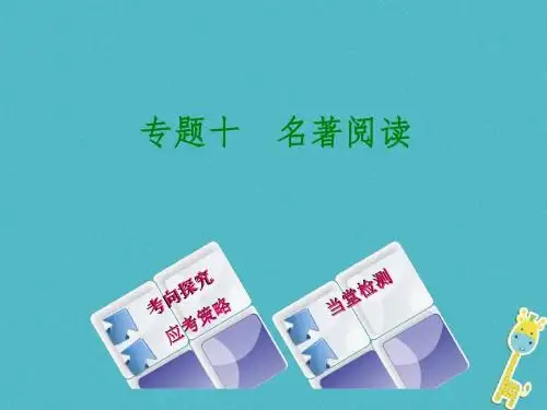 2018年中考语文第二篇阅读专题十名著阅读复习优秀课件