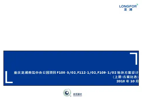 重庆龙湖煦筑中央公园项目地块商业综合体报规文本