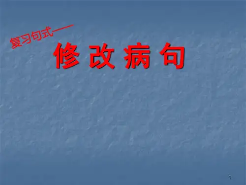 修改病句练习及答案ppt课件