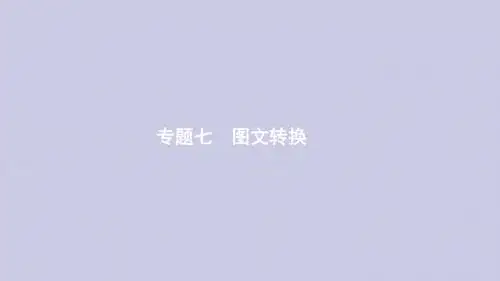 浙江省2020版高考语文一轮复习专题七图文转换课件