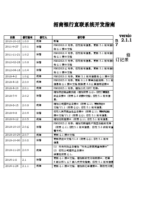 招商银行直联系统开发的指南