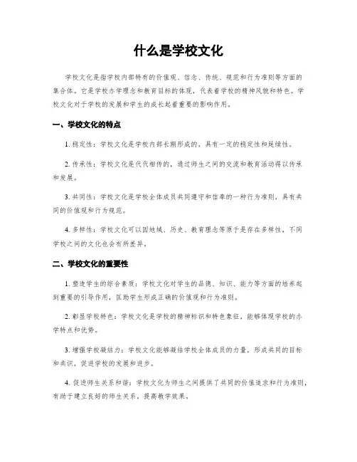 什么是学校文化