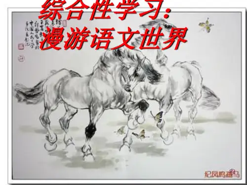 七年级语文上册 第2单元 综合性学习《漫游语文世界》课件 新人教版