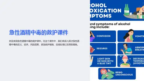 急性酒精中毒的救护课件