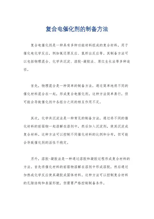 复合电催化剂的制备方法