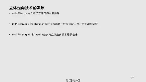 立体定向的精确全解PPT课件