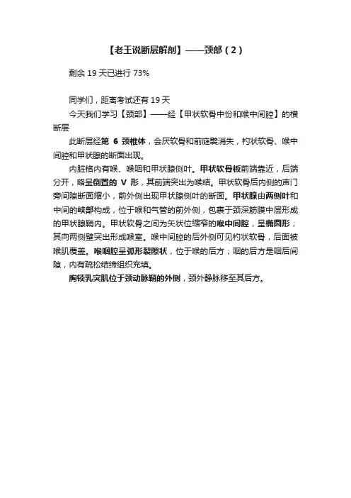 【老王说断层解剖】——颈部（2）