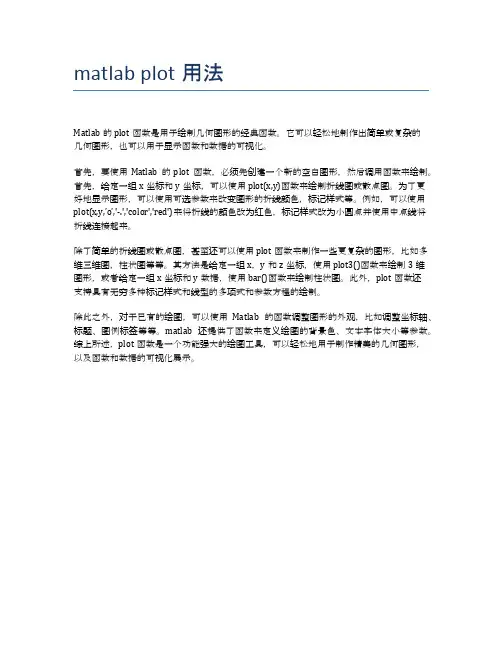 matlab plot用法