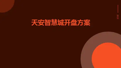 天安智慧城开盘方案