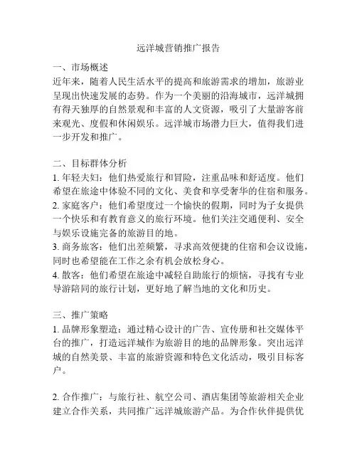 远洋城营销推广报告