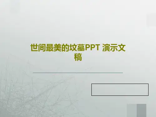 世间最美的坟墓PPT 演示文稿共41页文档