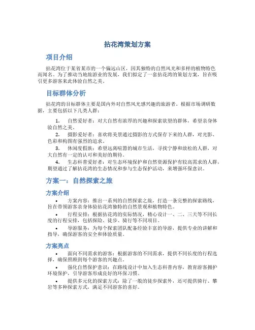 拈花湾策划方案