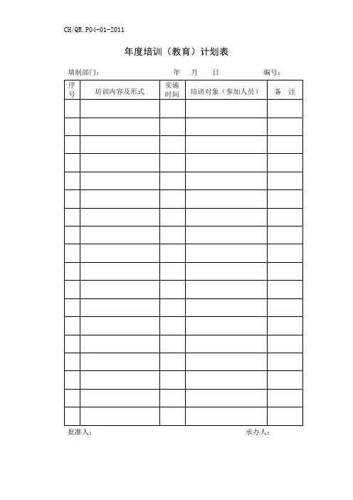 培训、会议签到、考核表格大全